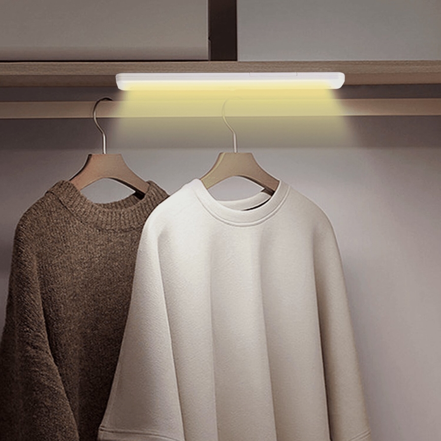 Aigostar - LED Skåpbelysning med rörelsedetektor LED/1,5W/3xAA 3000K