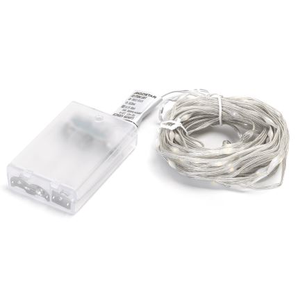 Aigostar - LED-slinga 100xLED/3xAA 10,3m varmvit