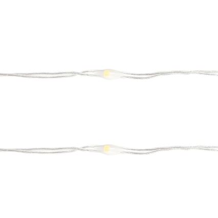 Aigostar - LED-slinga 100xLED/3xAA 10,3m varmvit