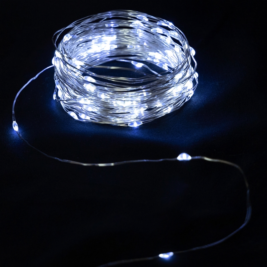 Aigostar - LED-slinga 20xLED/2x3V 2m kallvit