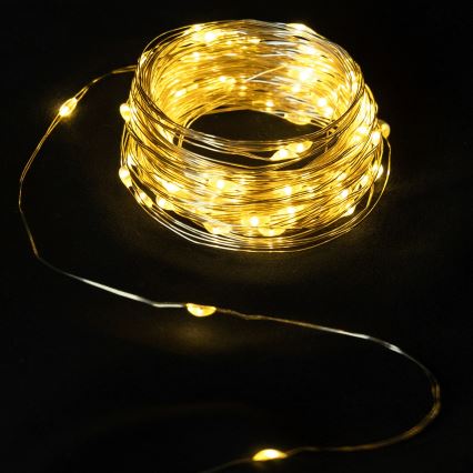Aigostar - LED-slinga 40xLED/2x3V 4m varmvit