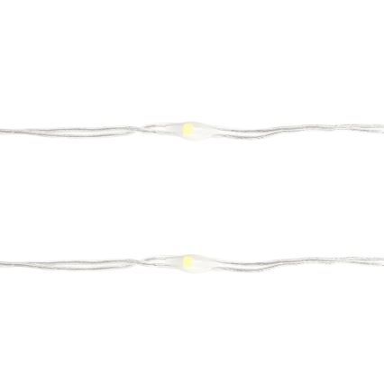 Aigostar - LED-slinga 50xLED/3xAA 5,3 m kallvit