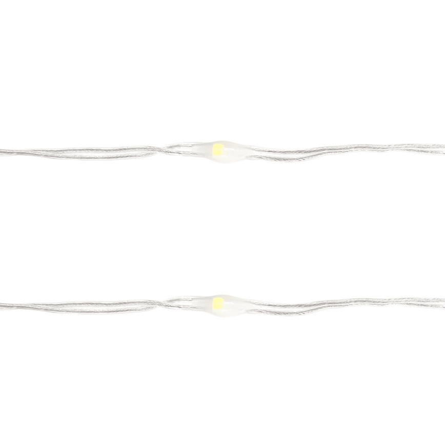 Aigostar - LED-slinga 50xLED/3xAA 5,3 m kallvit