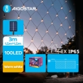 Aigostar - LED Solar Julkedja 100xLED/8 funktioner 4,5x1,5m IP65 varm vit