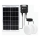 Aigostar - LED-solarlampa 2xLED/35W/12V 6000 mAh 6500K IP65 Ø 16,8 cm + fjärrkontroll