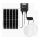 Aigostar - LED-solarlampa 2xLED/70W/12V 12 000 mAh 6500K IP65 Ø 20,5 cm + fjärrkontroll