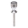 Aigostar - LED Solarlampa LED/0,006W/1,2V 35,5 cm matt krom 100 mAh 3000K IP44