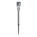 Aigostar - LED Solarlampa LED/0,006W/1,2V 40 mAh 29,7 cm matt krom 6500K IP44
