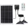 Aigostar - LED solarlampa med sensor 2xLED/35W/12V 6000 mAh 6500K IP65 Ø 15 cm + fjärrkontroll