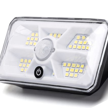 Aigostar - LED solcellslampa med sensor LED/3,7V 6500K 500 mAh IP65 svart