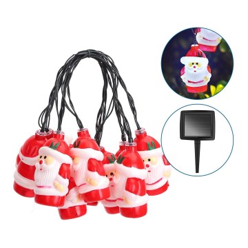 Aigostar - LED solarljusslinga 10xLED/3,8 m IP44 kallvit 400 mAh