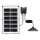Aigostar - LED-solcellsarmatur, 35 W/12 V, 3000 mAh, 6500 K, IP65, Ø 15 cm + fjärrkontroll