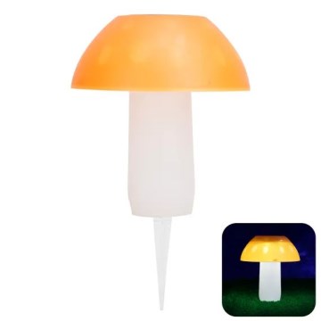 Aigostar - LED Solcellsbelysning LED/0,024W/1,2V 200 mAh 2700K IP44 karljohanssvamp