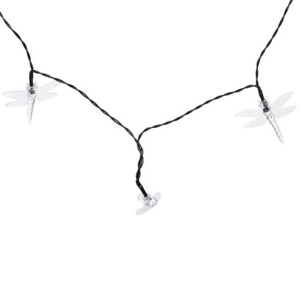 Aigostar - LED-solcellsdriven dekorationsslinga 50xLED/8 lägen 10 m 800 mAh IP65 varmvit