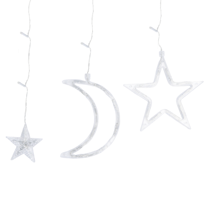 Aigostar - solcellsdriven LED-slinga 120 LED/8 funktioner 3x0,6 m 500 mAh IP65 varmvit