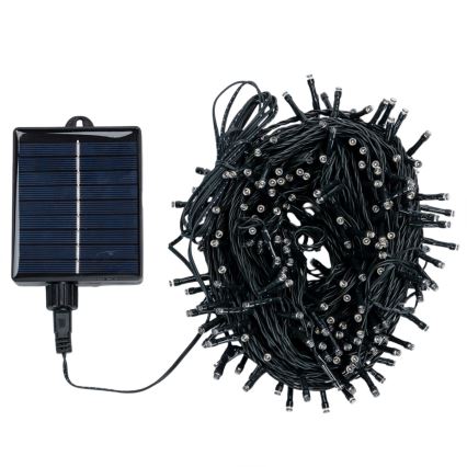 Aigostar - LED solcellsdriven julslinga 300xLED/8 funktioner 32m IP65 varmvit 1200 mAh