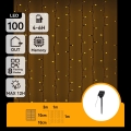 Aigostar - LED solcellsdriven julslinga 100xLED/8 funktioner 4x1m IP65 varmvit 800 mAh