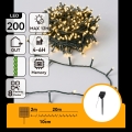 Aigostar - LED solcellsdriven julslinga 200 LED/8 funktioner 22 m IP65 varmvit 800 mAh