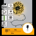 Aigostar - LED solcellsdriven julslinga 300xLED/8 funktioner 32m IP65 varmvit 1200 mAh