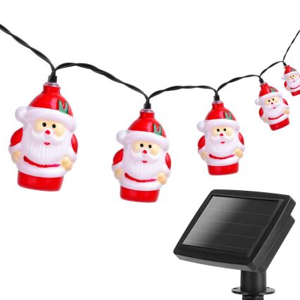 Aigostar - LED solarljusslinga 10xLED/3,8 m IP44 kallvit 400 mAh