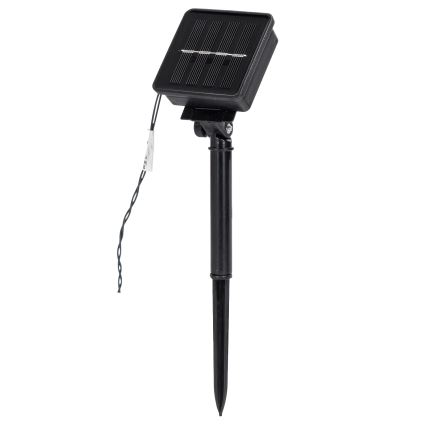 Aigostar - LED-solcellsdriven ljusslinga för jul 200 LED/8 funktioner 22 m IP65 varmvitt 800 mAh