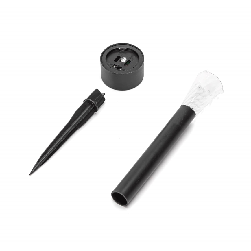 Aigostar - LED Solarlampa LED/0,006W/1,2V 40 mAh 29,5 cm svart 6500K IP44