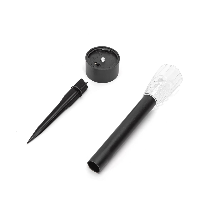 Aigostar - LED Solarlampa LED/0,006W/1,2V 40 mAh 29,7 cm svart 6500K IP44