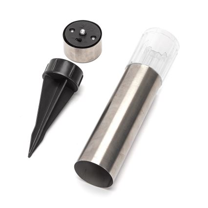 Aigostar - LED Solarlampa LED/0,006W/1,2V 31,5 cm 100 mAh matt krom 6500K IP44