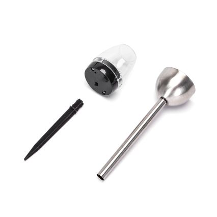 Aigostar - LED Solarlampa LED/0,006W/1,2V 38,2 cm matt krom 2700K IP44 40 mAh