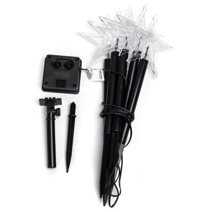 Aigostar - LED Solcellsljusstake för jul LED/0,054W/1,2V 1m IP65 800 mAh kallvit