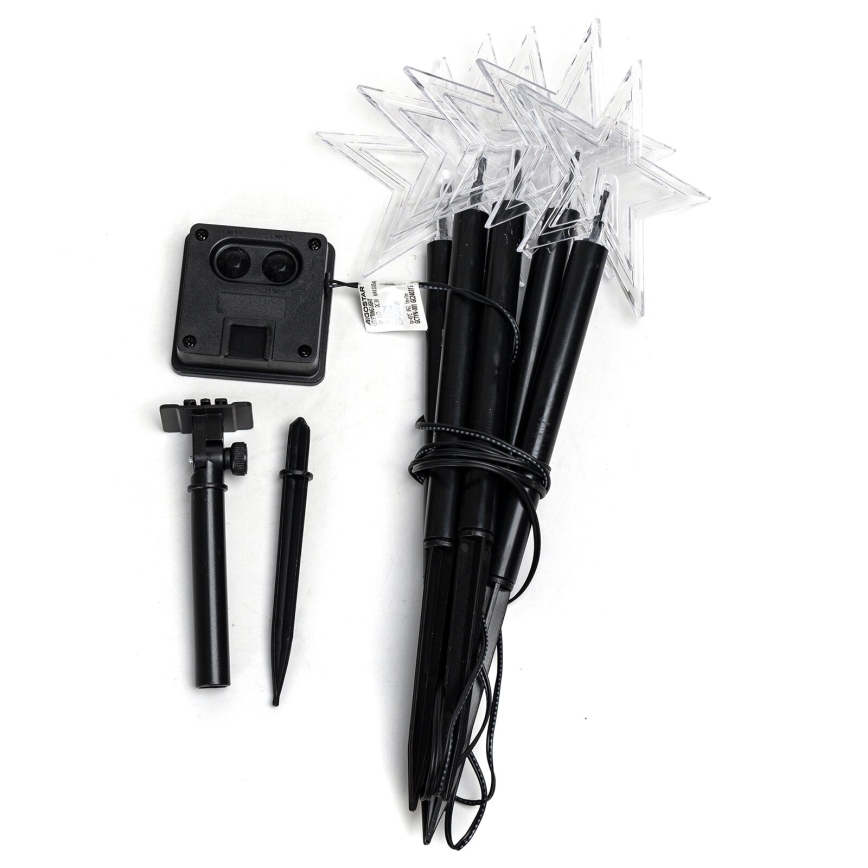 Aigostar - LED Solcellsljusstake för jul LED/0,054W/1,2V 1m IP65 800 mAh kallvit