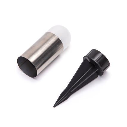 Aigostar - LED Solarlampa LED/0,006W/1,2V 20 cm matt krom 40 mAh 6500K IP44