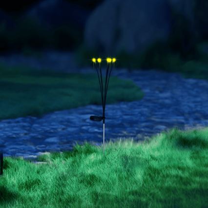 Aigostar - LED solcellslampa dekorativ LED/0,04W/1,2V 68,5 cm 300 mAh 2700K IP44