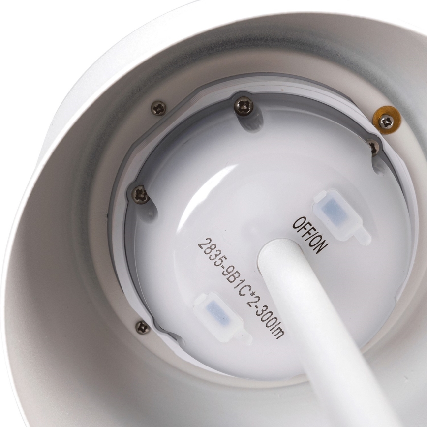 Aigostar - LED Solcellslampa med dimmer, uppladdningsbar bordslampa LED/3W/5V 2200mAh vit IP54