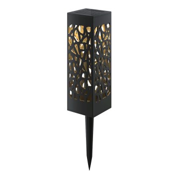Aigostar - LED-solcellslampa LED/0,006W/1,2V 100 mAh 28,5 cm svart 3000K IP44