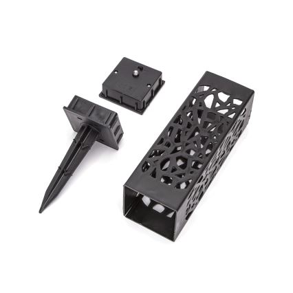 Aigostar - LED-solcellslampa LED/0,006W/1,2V 100 mAh 28,5 cm svart 3000K IP44