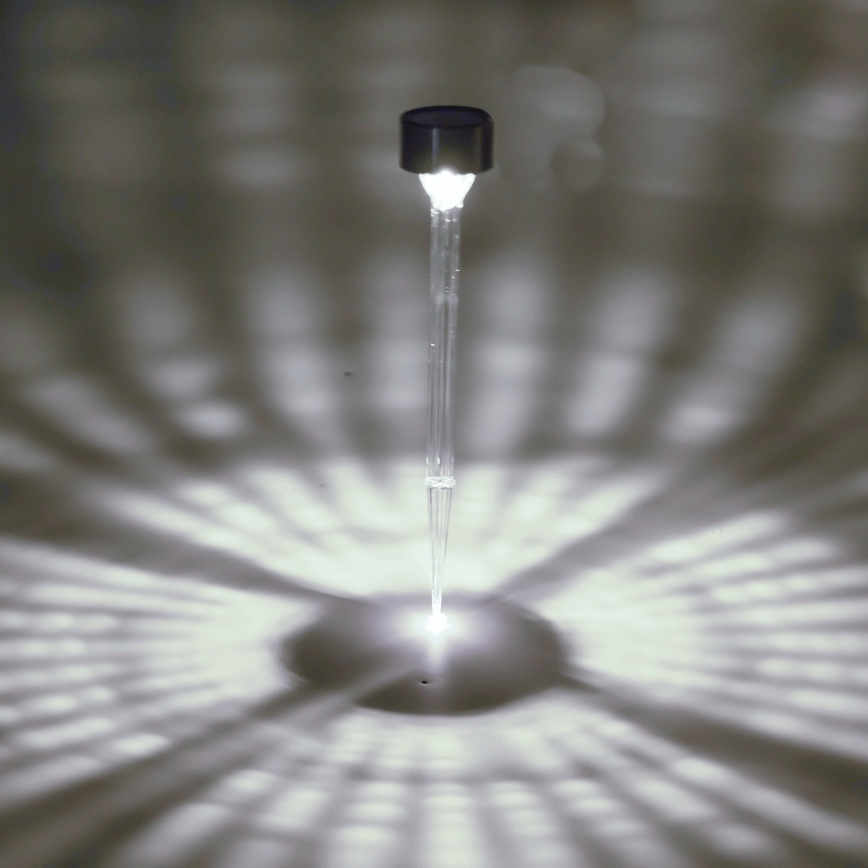 Aigostar - LED solcellslampa LED/0,006W/1,2V 32cm matt krom 6500K IP44