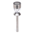 Aigostar - LED solcellslampa LED/1,2 lm/1,2 V 35,5 cm matt krom 2700 K IP44 100 mAh