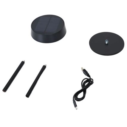 Aigostar - LED-solcellslampa LED/2,4W/5V IP44 1800 mAh