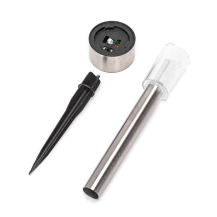 Aigostar - LED-solcellslampa LED/2V IP44 40 mAh matt krom