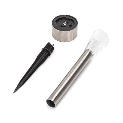 Aigostar - LED-solcellslampa LED/2V IP44 40 mAh matt krom