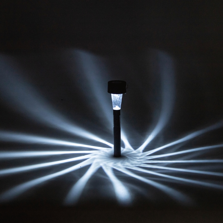 Aigostar - LED-solcellslampa LED/2V IP44 40 mAh svart