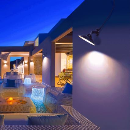 Aigostar - LED solcellslampa med sensor LED/3,2V 3000K/4000K/6500K IP65 5000 mAh med fjärrkontroll