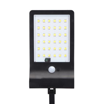 Aigostar - LED Solcellsgatulampa med sensor LED/3W/3,7V1800 mAh IP44 3000/4000/5000K + fjärrkontroll