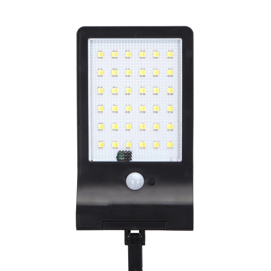 Aigostar - LED Solcellsgatulampa med sensor LED/3W/3,7V1800 mAh IP44 3000/4000/5000K + fjärrkontroll