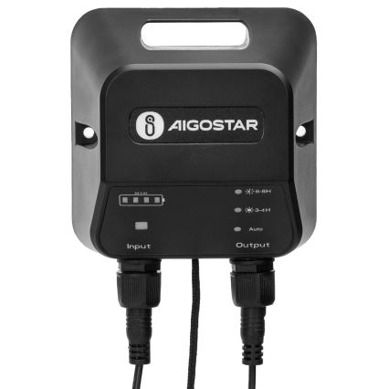 Aigostar - LED solcellsljuskrona med sensor 2xLED/35W/12V 6000 mAh 6500K diameter 15 cm + fjärrkontroll