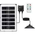 Aigostar - LED-solcellsljuskrona med sensor LED/35W/12V 3000 mAh 6500K Ø 15 cm + fjärrkontroll
