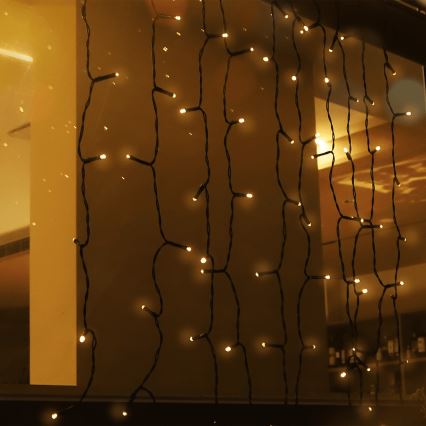 Aigostar - LED solcellsljusslinga 100xLED/8 funktioner 4x1m IP65 varmvit 800 mAh