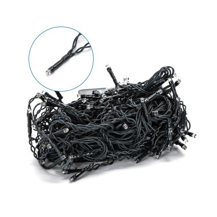 Aigostar - LED solcellsljusslinga för jul 100xLED/8 funktioner 8x0,6m 500 mAh IP65 kallvit