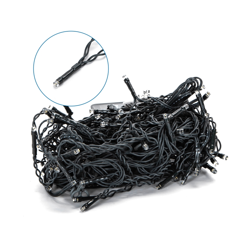 Aigostar - LED solcellsljusslinga 100xLED/8 funktioner 8x0,6m 800 mAh IP65 varmvit